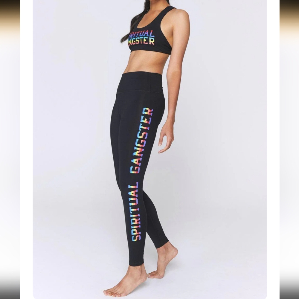 Spiritual Gangster Varsity Reana Matching  Set Leggings & Sports Bra - Run, Yoga